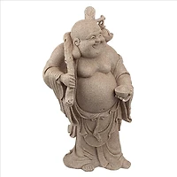 Design Toscano 16.5" Wandering Happy Hotei Buddha Statue
