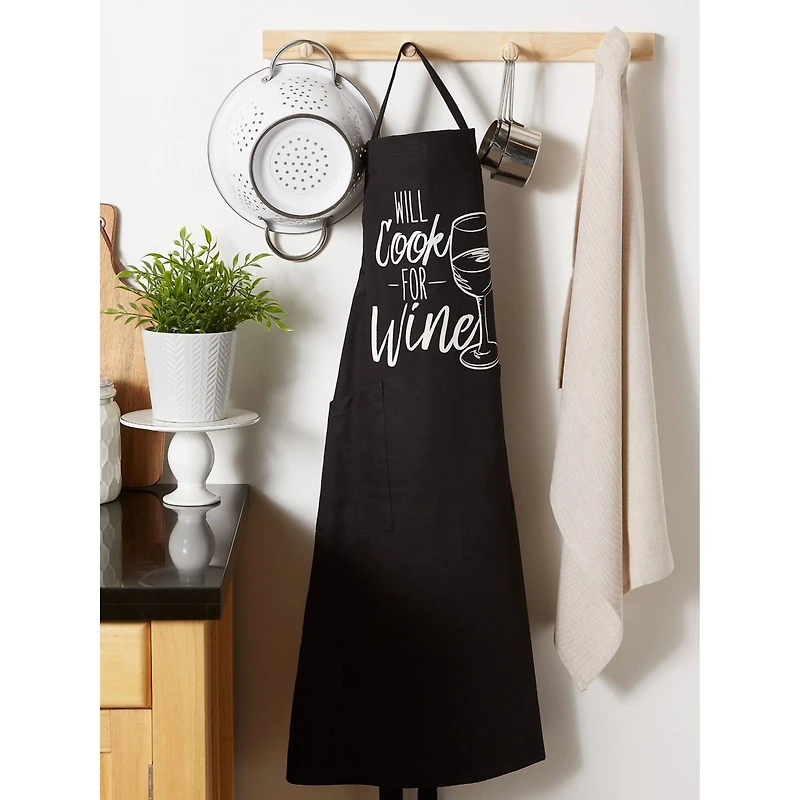 DII® Will Cook For Wine Chef Apron