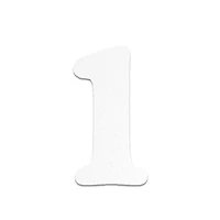 12 Pack: 6" White Wood Number by Make Market®