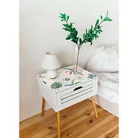 RoomMates White Multi Nuit Tropicale Peel & Stick Wallpaper
