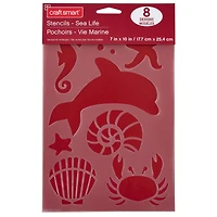 Sea Life Stencils by Craft Smart®, 7" x 10"