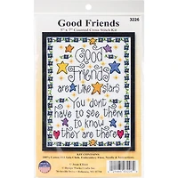 Design Works™ Good Friends Counted Cross Stitch Kit