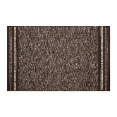 DII® Modern Stripe Variegated Handwoven Recycled Yarn Rug