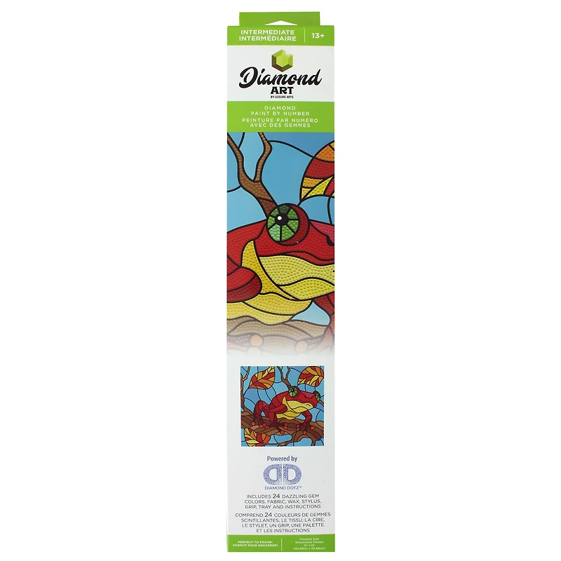 Diamond Art® Stain Glass Frog Intermediate Kit