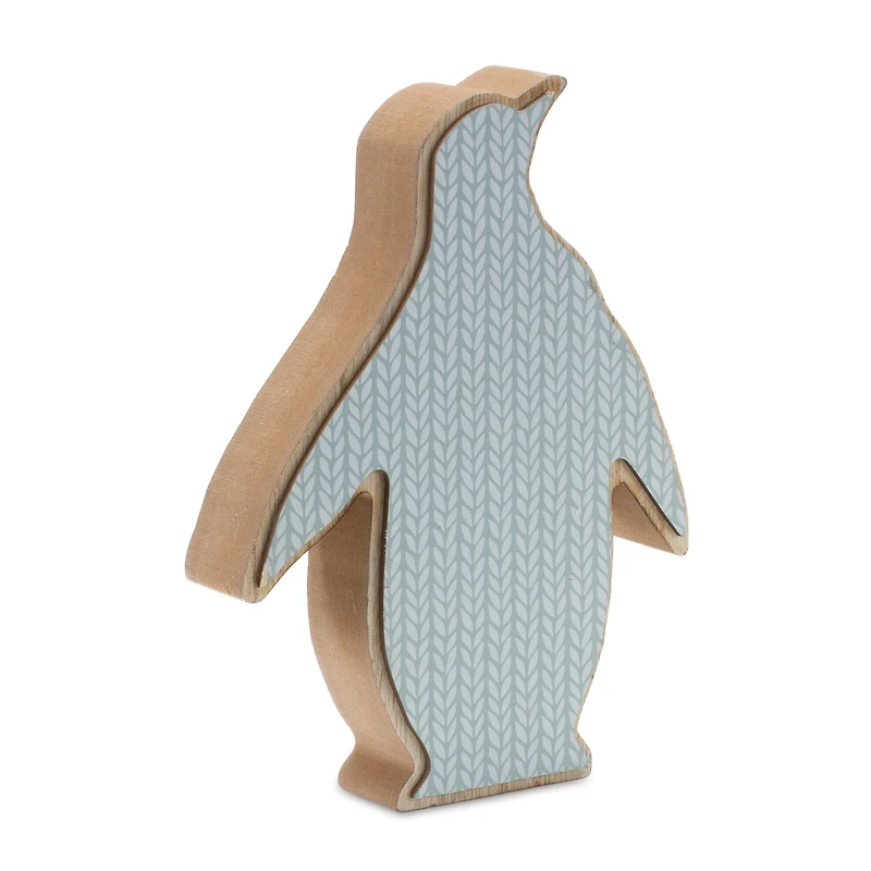 Wood Penguin Décor Set, 6" & 8"