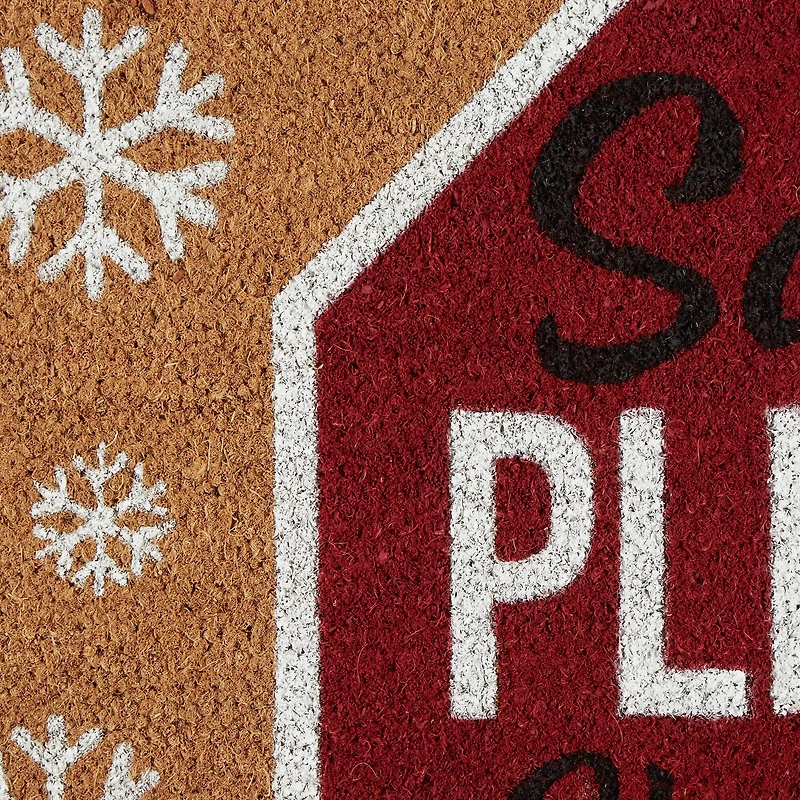 DII® Santa Please Stop Sign Doormat