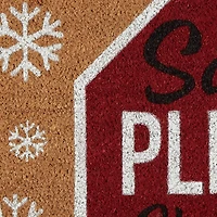 DII® Santa Please Stop Sign Doormat