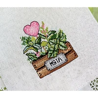 MP Studia Mint Counted Cross Stitch Kit