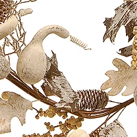 6ft. White Pumpkin and Pinecone Garland