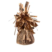6oz. Rose Gold Print Foil Fringe Balloon Weight
