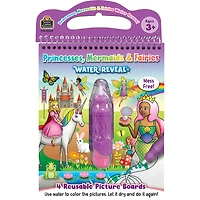 Teacher Created Resources Princesses, Mermaids & Fairies Water Reveal Book Set, 6ct.