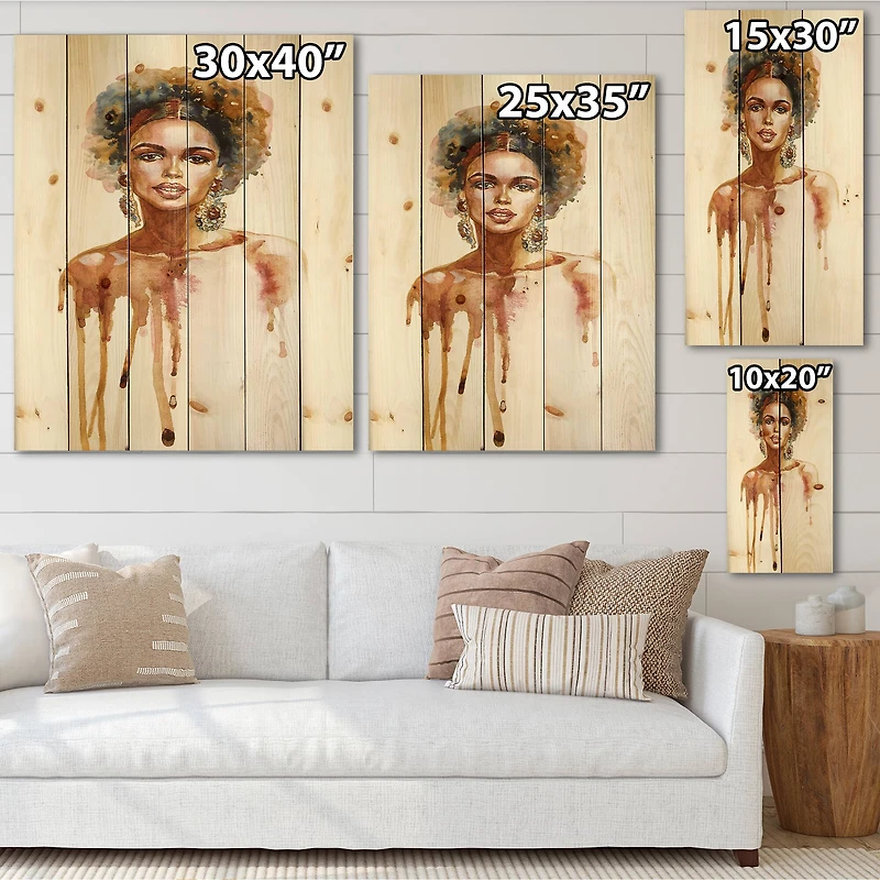 Designart - Portrait of African American Woman XIII