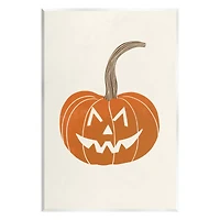Stupell Industries Happy Jack-o-Lantern Smile Wall Plaque Art