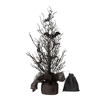 Glitzhome® 20" Lighted Halloween Bats Table Tree Decor