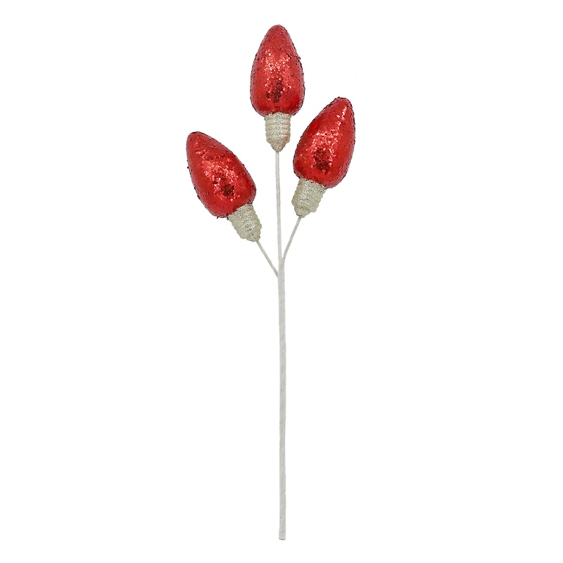28" Glitter Light Bulbs Stem by Ashland