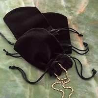 5.5" Black Velvet Jewelry Bag by Bead Landing™, 8ct.
