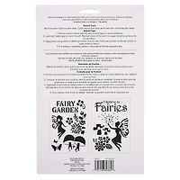 Fairy Garden Plastic Stencils, 7" x 10" by Craft Smart®