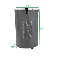 Mind Reader Collapsible Hamper with Wheels