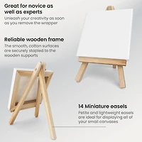 Arteza® 4" x 4" Mini Canvases with Easels, 14ct.