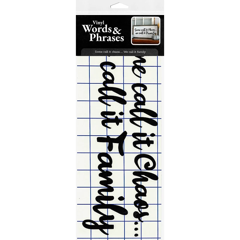 Leisure Arts® Vinyl Matte Black We Call It Family Decal