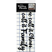 Leisure Arts® Vinyl Matte Black We Call It Family Decal