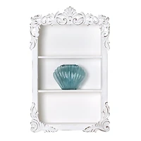 American Art Decor Balos Carved Wall Shelves - 18" x 28" x 6"