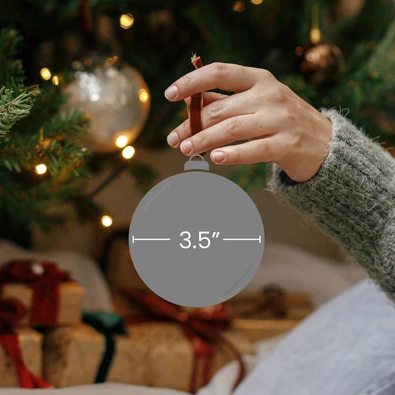 3.5" White & Silver Leaves Glass Onion Ornament