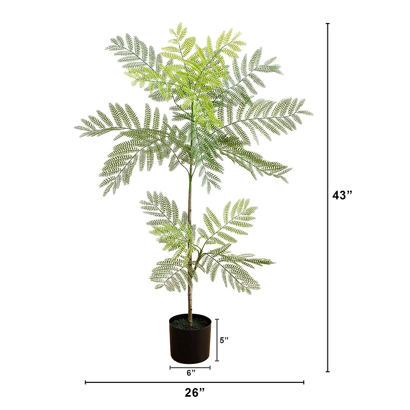 3.5ft. Artificial Minimalist Jacaranda Tree