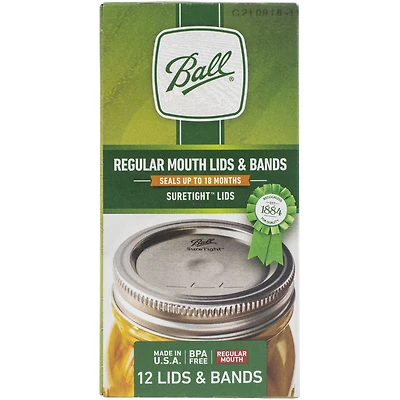 Ball® Silver Canning Jar Lids With Bands, 12ct.