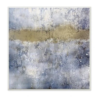 Stupell Industries Abstract Blue Beige Distressed Urban Wall Art
