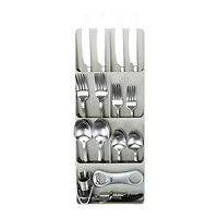 Kitchen Details Gray 7-Slot Drawer Cutlery Organizer
