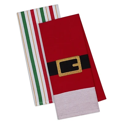 DII® Santa Belt Dishtowel Set