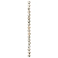 12 Pack:  Sterling Silver-Plated Lentil Beads, 10mm by Bead Landing™