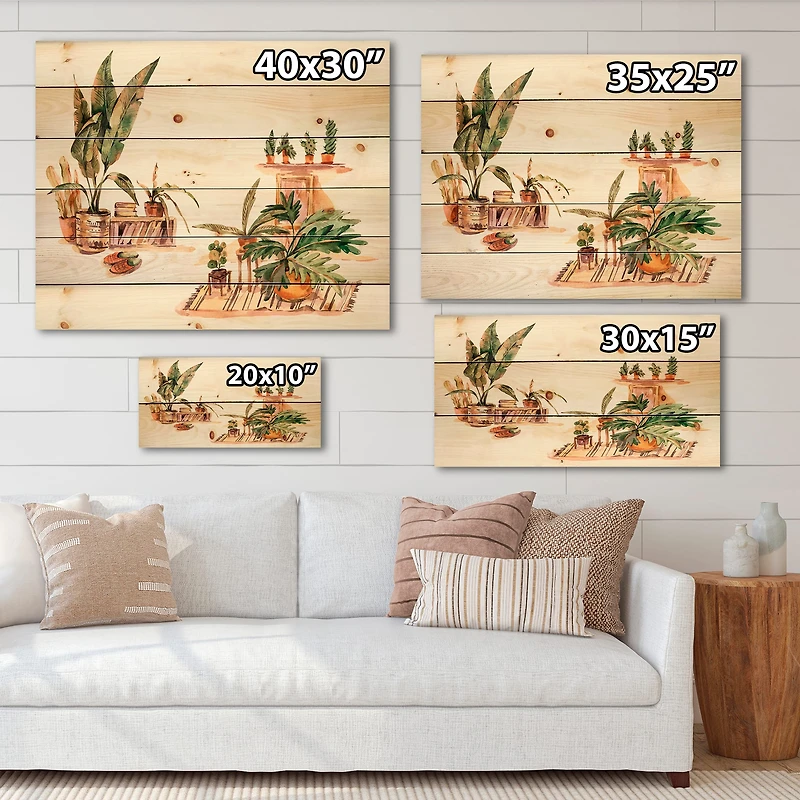 Designart - Indoor House Plants Urban Jungle III