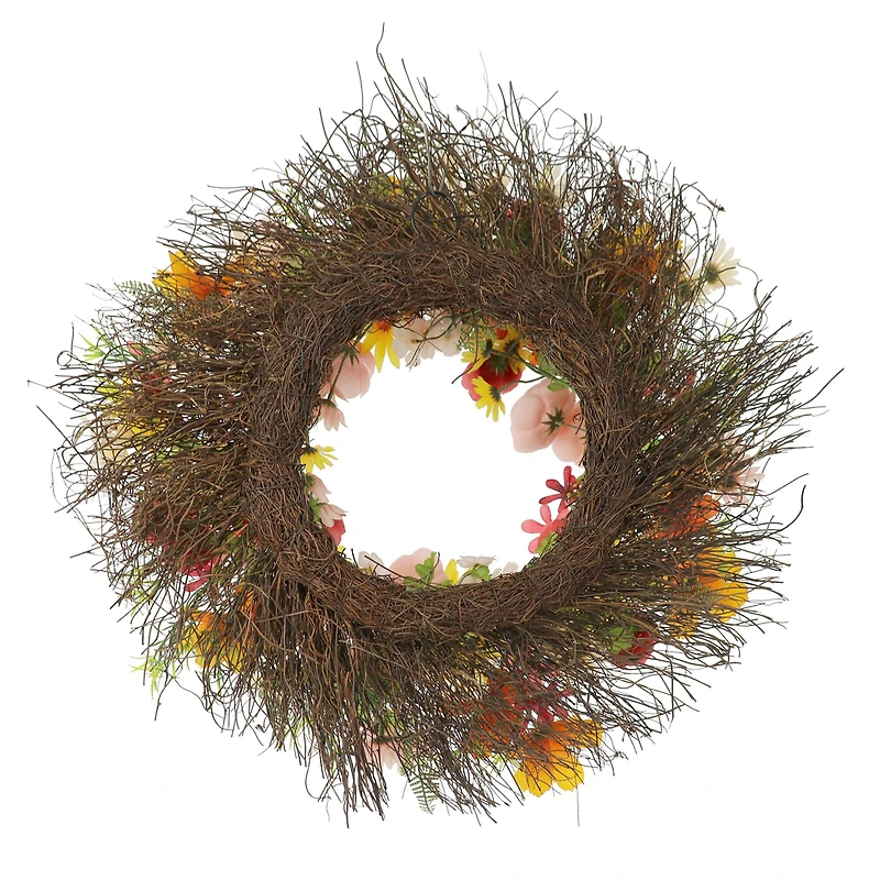 22" Pink, Red, & Yellow Ranunculus Wreath by Ashland®