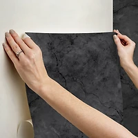 NuWallpaper Hayden Black Peel & Stick Wallpaper