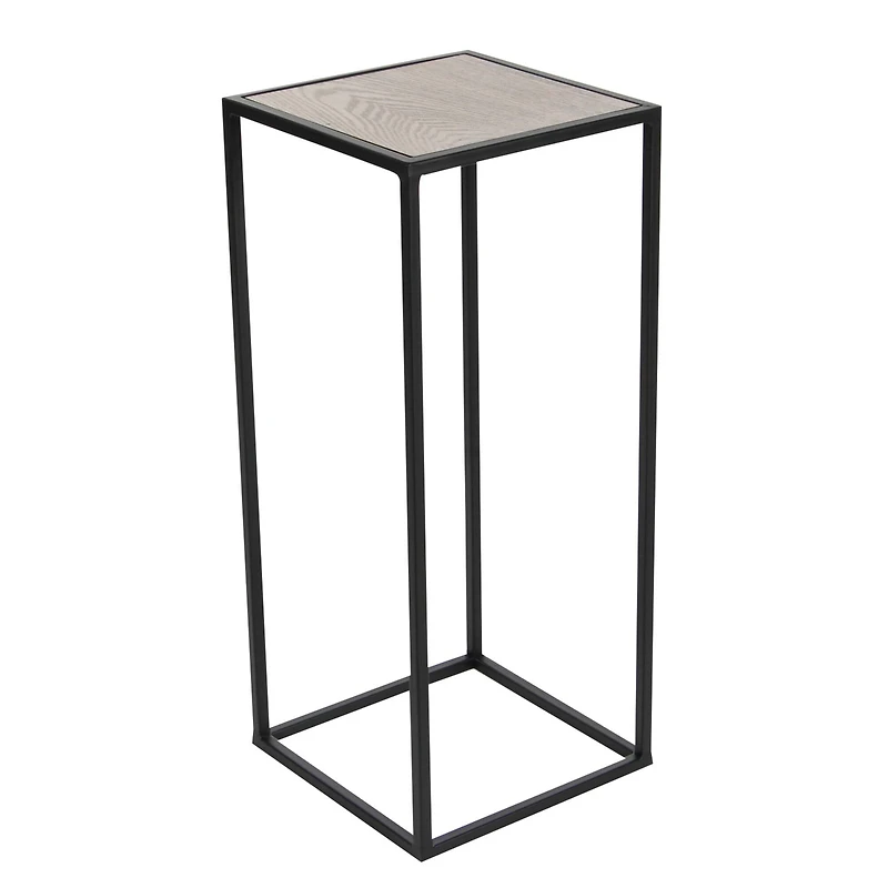 Black Metal Contemporary Accent Table Set