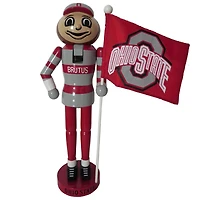 Santa's Workshop 12" Ohio State Mascot & Flag Nutcracker