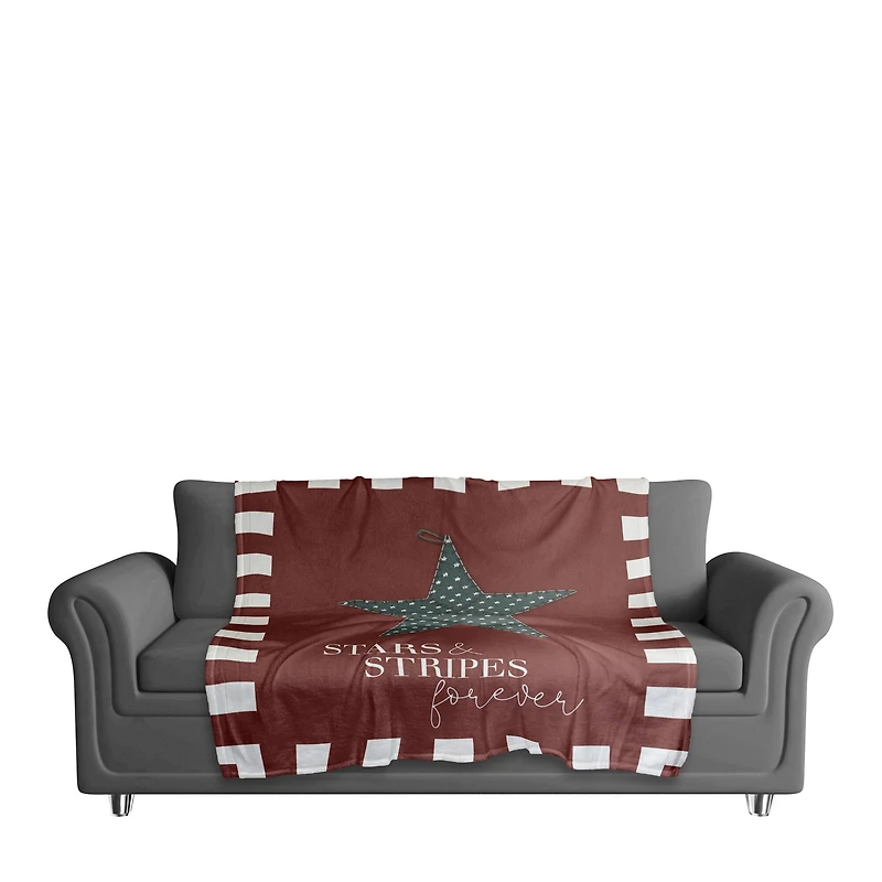 Primitive Star Coral Fleece Blanket