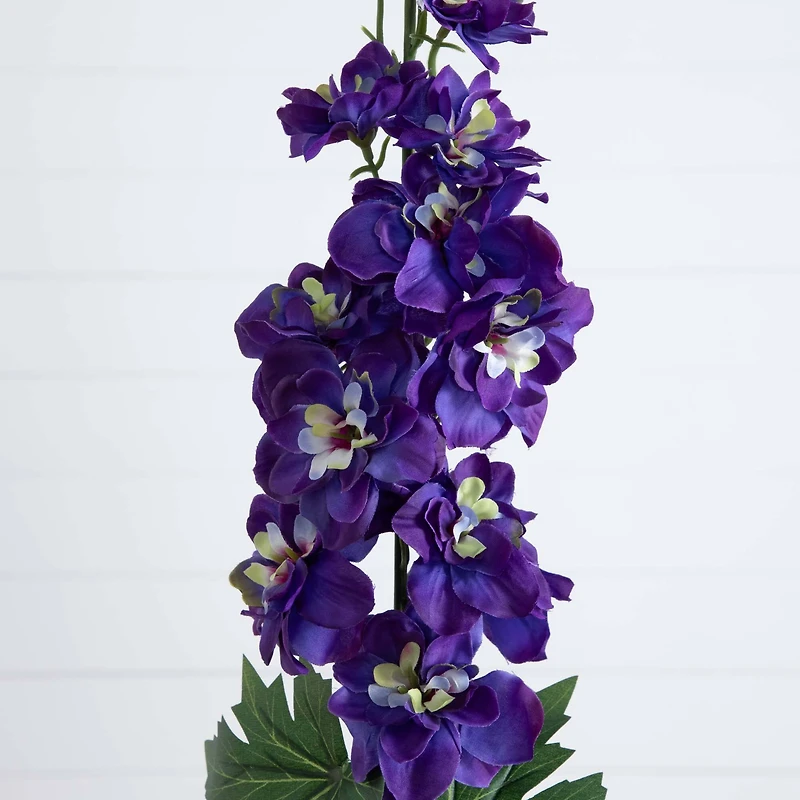 39" Blue Delphinium Flower Stems, 3ct.