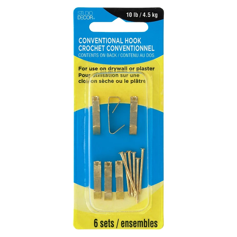 Conventional Hook with Nail by Studio Décor