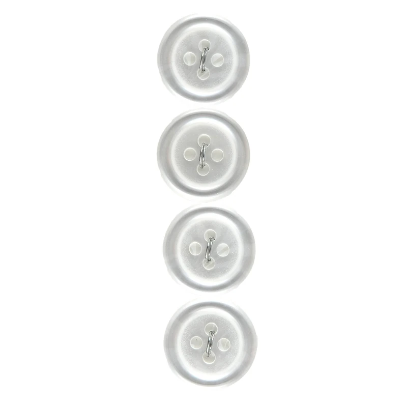 LaMode 5/8" Translucent 4-Hole Buttons, 4ct.