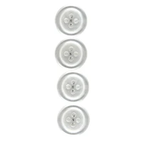 LaMode 5/8" Translucent 4-Hole Buttons, 4ct.