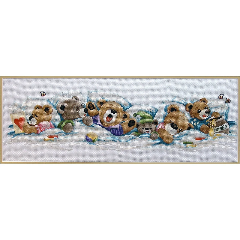 Janlynn® Sleepy Bears Counted Cross Stitch Kit
