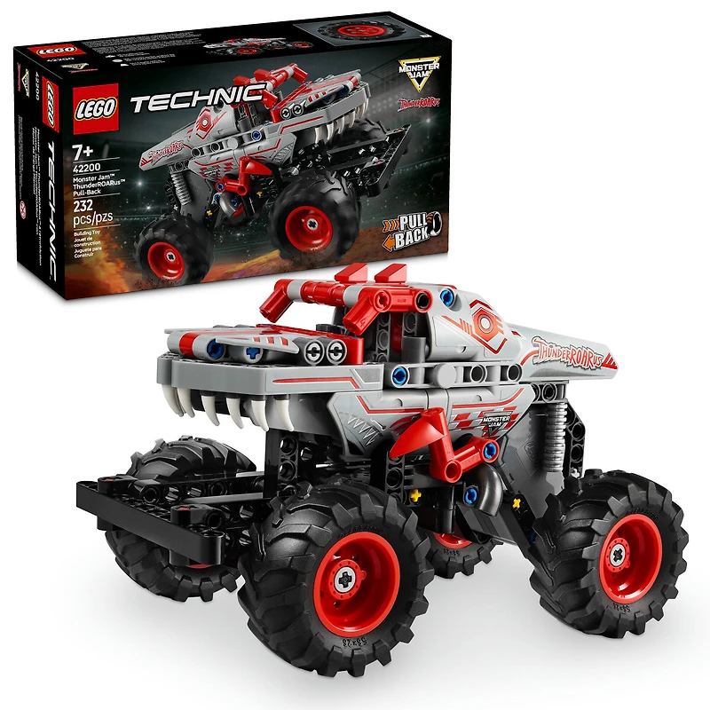 LEGO® Technic™ Monster Jam™ ThunderROARus™ Pull-Back Truck Toy 42200
