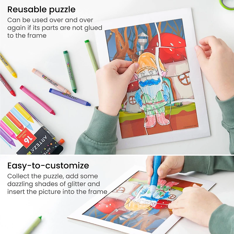 Arteza® Kids Magical Creatures Jigsaw Puzzle Set, 32 pcs