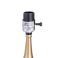 Gold Linen Transitional Buffet Lamp, 30" x 15" x 15"