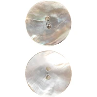 LaMode 1" Natural Shell 2-Hole Buttons, 2ct.