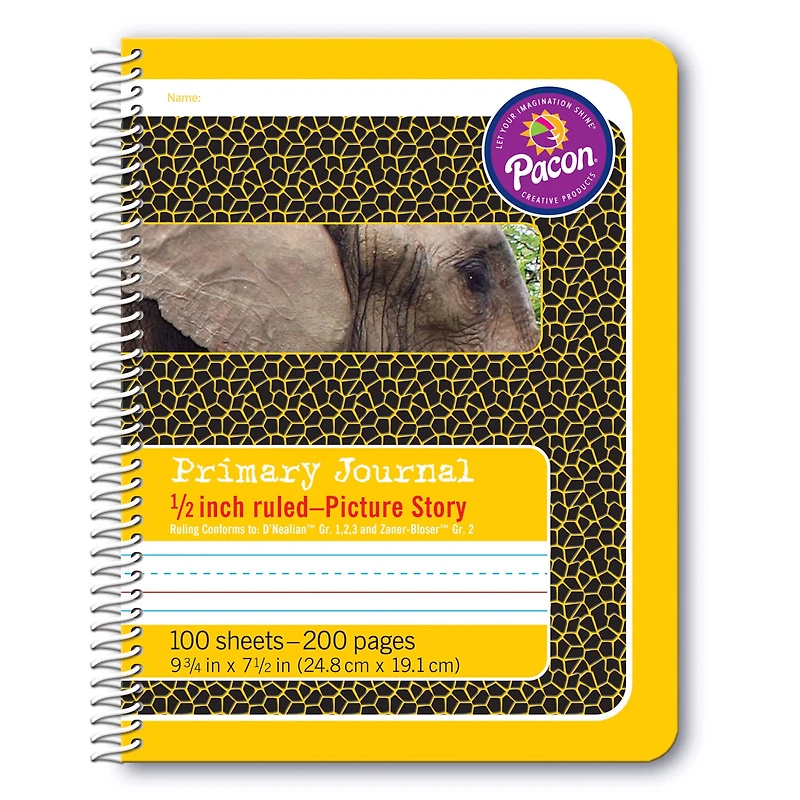 Pacon® 7.5" x 9.75" Spiral Bound Ruled Primary Composition Book, 6ct.