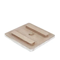 Light Brown Box Set with Whitewashed Wood Lids